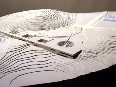 File:Architect's model of the Paranal Complex (eso9937c).jpg