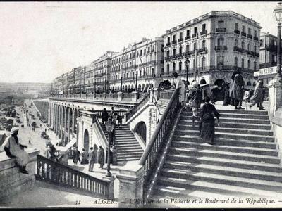 File:Algiers The Staircase of the Fisheries and the Boulevard de la République (GRI).jpg