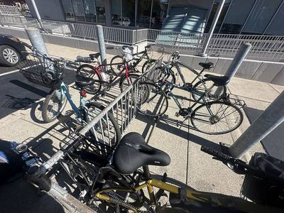 File:Herrick district library entrance bike parking.jpg
