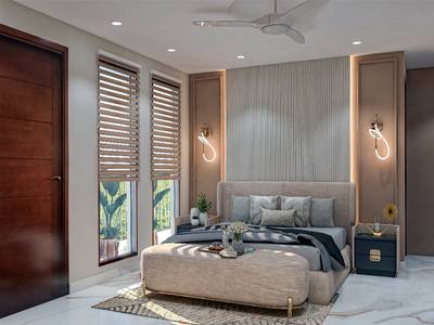 File:Balanced Modern Bedroom Design with Neutral Tones and Layered Lighting.jpg