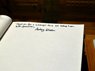File:Deputy Secretary Blinken Writes a Message in the Korea Furniture Museum Guest Book (16297578047).jpg