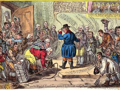 File:An Old English-Gentleman pester'd by servants wanting places. (BM 1851,0901.1272).jpg